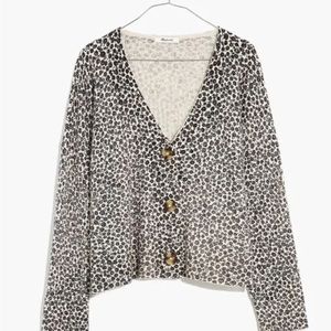 Madewell Vintage Ditsy Cameron Ribbed Cardigan